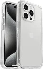 OtterBox Symmetry Clear Case for iPhone 15 Pro, Shockproof, Drop Proof, Protective Thin Case, 3X Tested to Military Standard, Clear