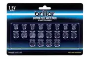 20x LITHIUM BUTTON CELL BATTERIES AG1/LR60, AG4/LR66, AG10/LR54, AG12/LR43, AG13/LR44