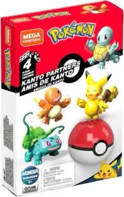 Mega Construx Pokemon Poké Ball and Figures Kanto Friends Building Brick Set 90