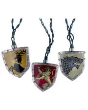Kurt Adler UL 10-Light Game Of Thrones Shield Light Set