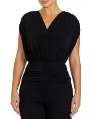 [Anthea Crawford] Calista Black Jersey Top