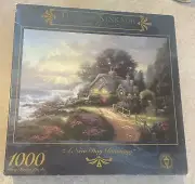 VTG 1997 Thomas Kinkade A New Day Dawning Puzzle 1000 PC Ceaco Jigsaw Puzzle New
