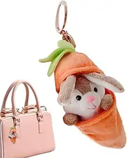 Gacqpli Bunny Plush Toy - Bunny Charm Pendant | Soft Skin-Friendly Multi-Functional Cuddle Pillow Funny Ornament for Celebrate Family Friends Colleagues