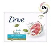 12x Bars Dove Go Fresh Restore Cream Beauty Soap Blue Fig Orange Blossom 4.7oz