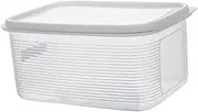 Toddmomy Multi Purpose Grain Storage Container for Dogs and Cats Airtight Plastic Pet Food Box with Measuring Cup Sealed Design for Dry Food Transparent for Easy Observation