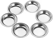 KONTONTY Stainless Steel Watercolor Palette Set Pcs Small Round Painting Palettes Mixing Tray for Artists Hobbyists