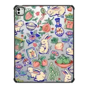 iPad Pro 13-inch (M4) iPad Impact Case Rabbit Garden by Georgina Leung