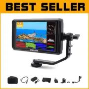 Lightweight 6 Inch HDMI Monitor - 4K Input, Power Sources & Carry Case Included