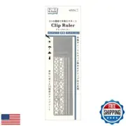 DESIGNPHIL 42289006 Midori Ruler Clip Ruler, Silver A