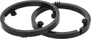 X AUTOHAUX 2 Pcs Speaker Spacer Ring Tweeter Speaker Spacer Adapter for Mitsubishi Mirage 2014-2020 Waterproof for 6.5'' ABS Black Front Rear