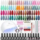Gel Nail Polish UV Nail Lamp Kit Nail Extension Poly Gel Builder Kit False Tips
