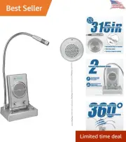 TW102 Window Intercom - 8M Cable, Outer Speaker, Loud, Connect Wireless Mic