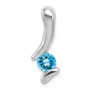 Sterling Silver Blue Topaz Pendant