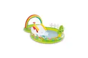 Intex 2.9m Inflatable Garden Kids Play Centre Toys Water Slide Outdoor Pool 3y+
