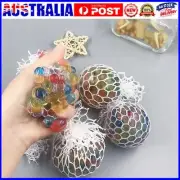 3x Squishy Mesh Ball Sensory Squeeze Toy Stress Relief Gift New 2025