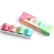 Elrachen 4 Lip Sleeping Mask Mini Kit 4 Scented Collection 8g Nutritious Moisturizing