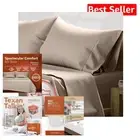 Luxury Egyptian Cotton Split King Sheet Set - 600 Thread Count Cooling Sheets
