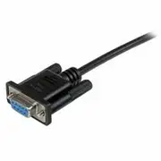 StarTech 2m Black DB9 RS232 Serial Modem Cable F/F - SCNM9FF2MBK