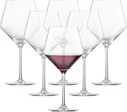 Schott Zwiesel Tritan Crystal Glass Pure Stemware Collection Burgundy Red Wine Glass, 23.4-Ounce, Set of 6