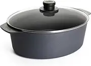 Woll Diamond Lite Fix Handle Induction Oval Roast 31x26cm 6L With Lid Gift Boxed
