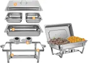 Chafing Dish Buffet Set with Covers Chafing Dish Stainless Steel Food Buffet ...