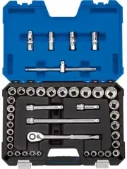 Draper Tools 1/2 Sq. Dr. mm/Af Combined Socket Set 41 Piece (16467)