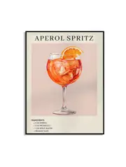 [Namly Design] Aperol Spritz Recipe Poster