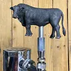 Black Angus Bull Mini Beer Tap Handle Farmer Rancher Ranch Cow Steer Farm Animal