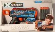 ZURU X-SHOT SKINS FLUX APOCALYPSE Air Pocket Dart Blaster Toy with 8 Darts *NEW*