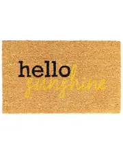 RugSmith Natural Hello Sunshine Doormat