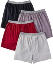 Men'S Premium Tag-Free Cotton Underwear (Regular & Big Man)