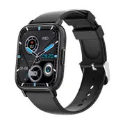 1.83In Ip68 Waterproof Smart Watch Support Monitoring Heart Rate Blood Oxygen Pressure Black Smart Watches