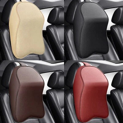 Car Seat Headrest Pad Memory Foam Pillow Mat Head Neck Rest Support Cushion