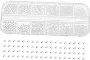 WOFASHPURET Nail Art Beads Kit Compartment Beads for Manicure DIY Girl Nail Studs Easy to Apply Nail Decor for Parties Special Occasions