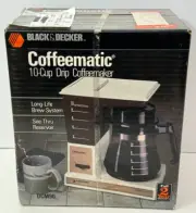 Vintage Black & Decker Coffeematic 10 Cup Drip Coffee Maker DCM90 - NEW/SEALED