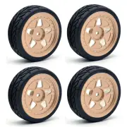 4PCS ZD Racing EX16 S16 1/16 RC Car Spare Tires Wheels Metal Rims 6630 Vehicles Models Parts Accessories