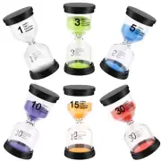 Sand Timer Hourglass Sand Timers Colorful 1/3/5/10/15/30 Minutes Sandglass Ti...