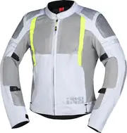 IXS Trigonis-Air, textile jacket , color: Light Grey/Grey/Neon-Yellow , size: 4XL