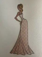 Paper Piecing Doll for junk journal/planner/scrapbooks-Julie Nutting Pink