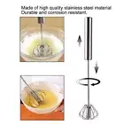 (10in)Egg Beater SemiAutomatic Stainless Steel Small Egg Whisk Hand Mixer New