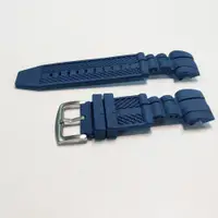 在飛比找蝦皮購物優惠-適用於 26mm 頂級 藍色橡膠手錶錶帶 Invicta Z