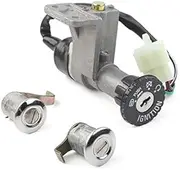 Pexorin Motobike Ignition Switch Gas Cap Cover, for Seat, Lock Key Set, for Most Chinese 50cc 125cc 150cc 250cc Scooter ATV Motorcycle Ignition Switch