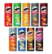 Pringles Potato crisps Delicious Crispy Chips Salted available 7 flavors.