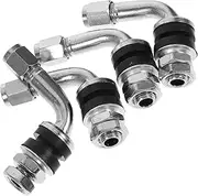 Valve Stem Extender for Car/motorcycle 4pcs Tire Valve Extension Fitting 90 Degree