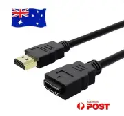 30CM 2M 3M 5M 10M HDMI EXTENSION LEAD Male to Female v1.4 2.0 HDTV HD Cable Cord