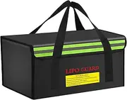 CNDHDOK 19.3"x5.9"x7.1" Ebike Battery Safe Bag Lipo Battery Charging Bag Large Capatity for Ebike Lipo Battery Pack Storage Charging Transport, Home Office Travel Fireproof Safe Storage Pouch