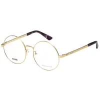 在飛比找momo購物網優惠-【MOSCHINO】圓框 小熊 光學眼鏡(金色)