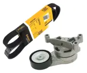 Drive Belt Tensioner with Roller w/ Belt for Volkswagen Eos Golf R Jetta Passat (for: Volkswagen)