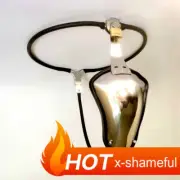 Binding Chastity Belt Baffle Built in Cage Invisible Male Self-control Device