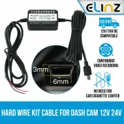 Hard Wire Kit Charger Car Dash Cam Parking Power Battery Drain Protected Elinz